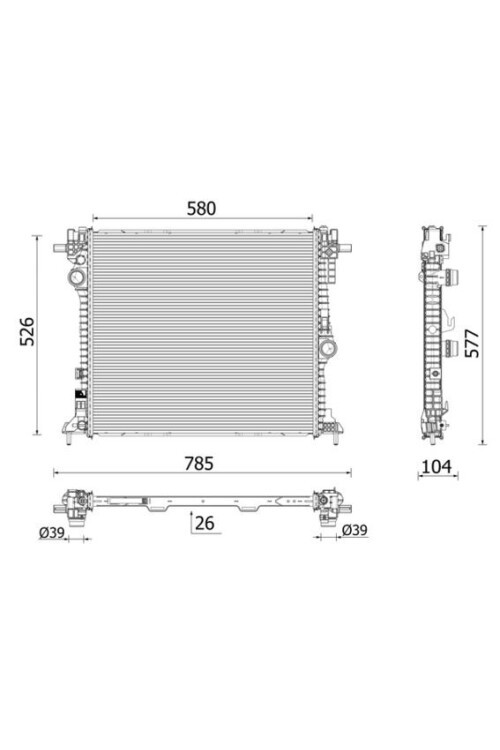 Kühlmittelkühler ALFA ROMEO GIULIA 2.9