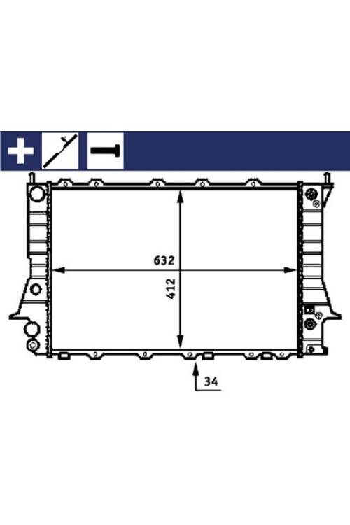 Kühlmittelkühler AUDI 100 / A6