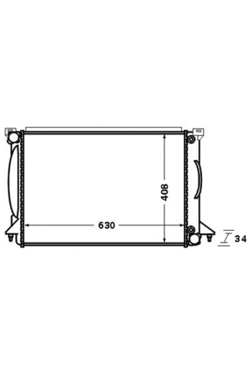 Kühlmittelkühler AUDI A4 II 00-