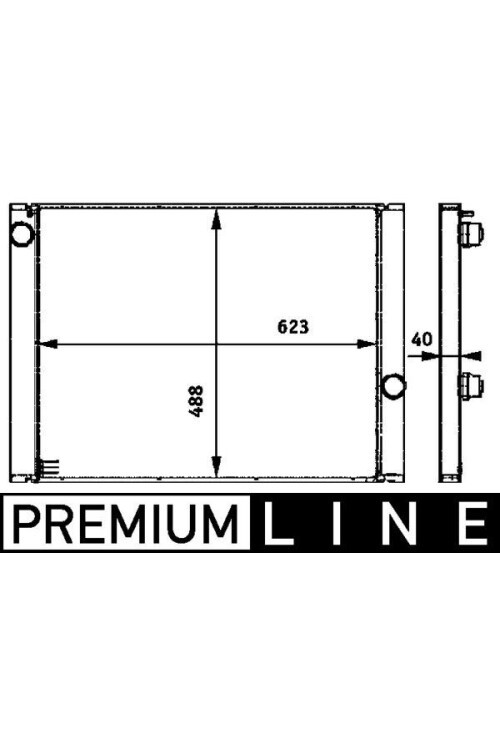 Kühlmittelkühler BMW 5 E60 545i