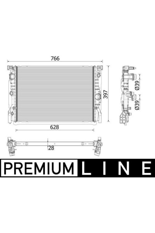 Kühlmittelkühler BMW 7 / 8 G12.G15