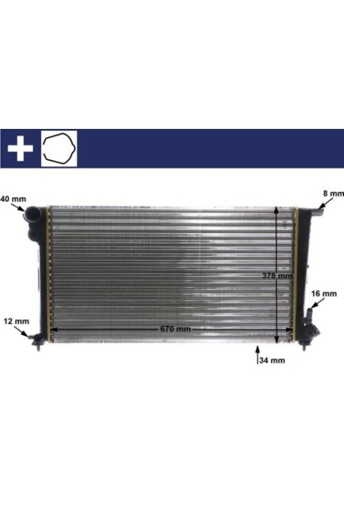 Kühlmittelkühler CITROEN BERLINGO