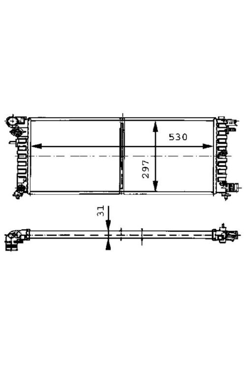 Kühlmittelkühler CITROEN SAXO/PEUGE 106 II