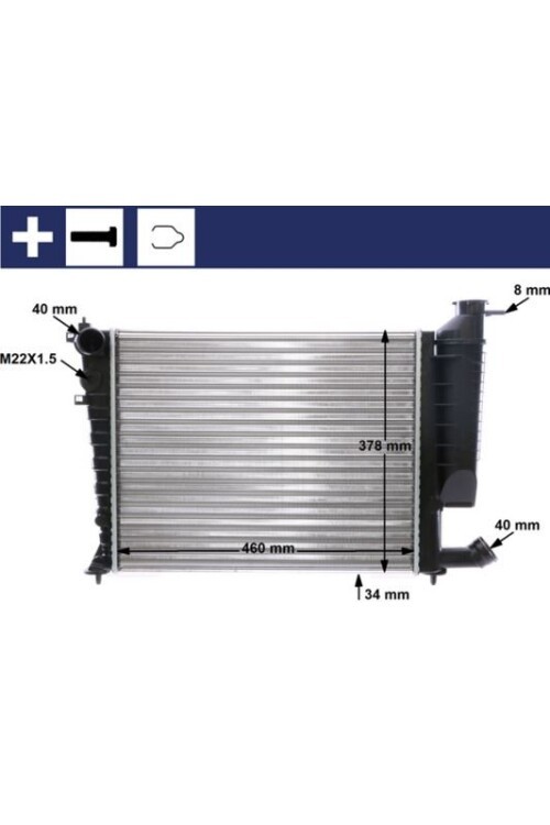 Kühlmittelkühler CITROEN XSARA / PSA 306