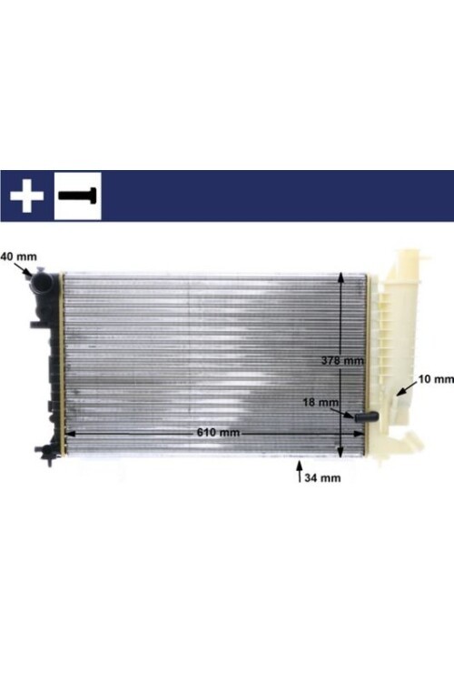 Kühlmittelkühler CITROEN ZX / PEUGEOT 306