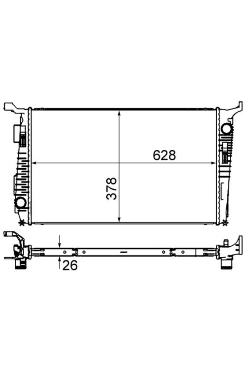 Kühlmittelkühler DACIA DUSTER 1.5 DCI