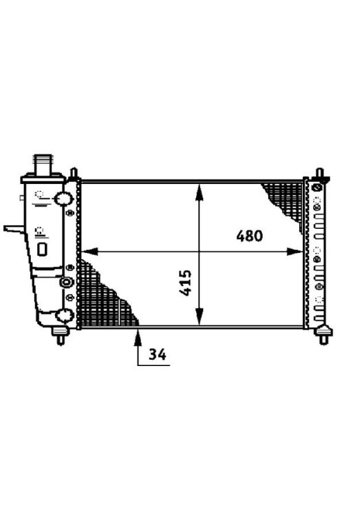 Kühlmittelkühler FIAT BRAVA/MAREA
