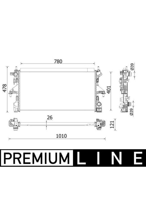 Kühlmittelkühler FIAT DUCATO