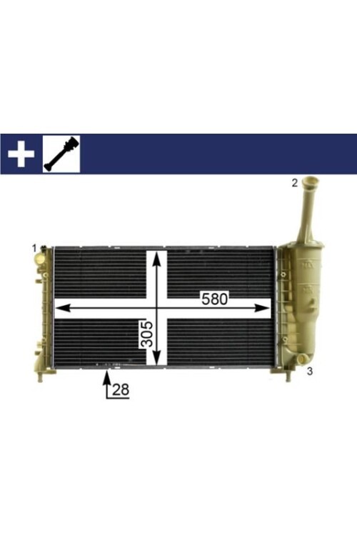 Kühlmittelkühler FIAT IDEA 1.4I