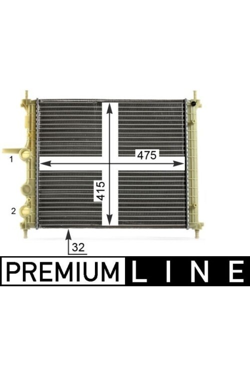 Kühlmittelkühler FIAT MULTIPLA 1.6i