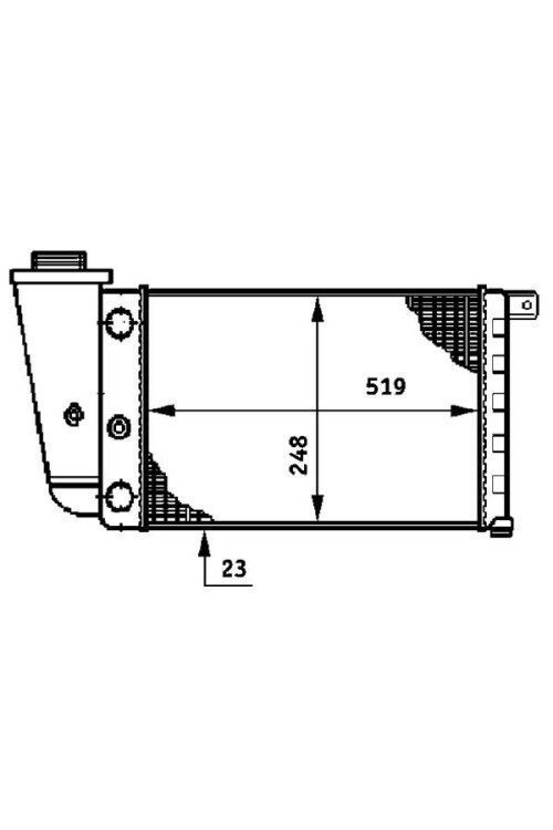 Kühlmittelkühler FIAT PANDA / LANCIA Y10