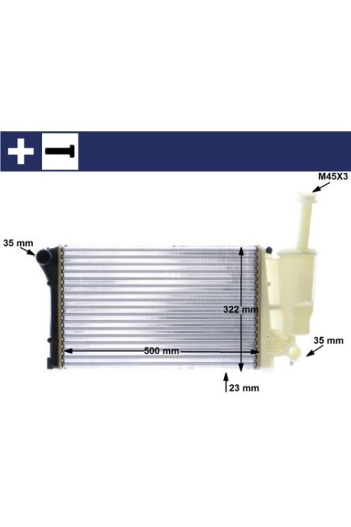 Kühlmittelkühler FIAT PANDA II 03-