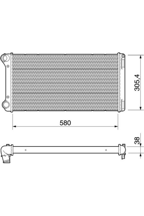 Kühlmittelkühler FIAT PUNTO F.L. 03 1.9JTD