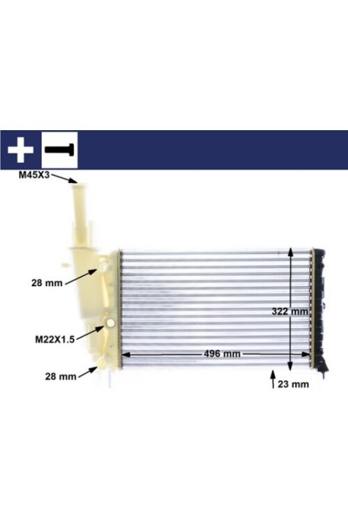 Kühlmittelkühler FIAT PUNTO I / LANCIA Y