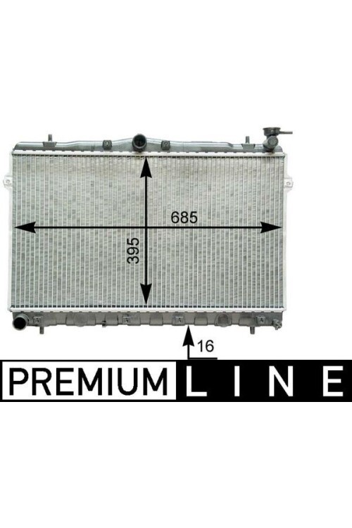 Kühlmittelkühler HYUNDAI ELANTRA 95- 99