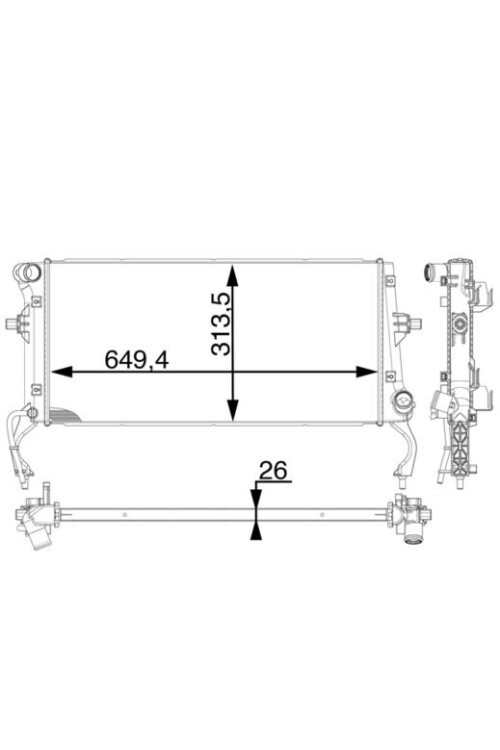 Kühlmittelkühler HYUNDAI I30