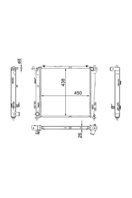Kühlmittelkühler KIA CEED 1.6D