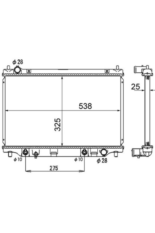 Kühlmittelkühler Mazda 2 / Demio 2004-
