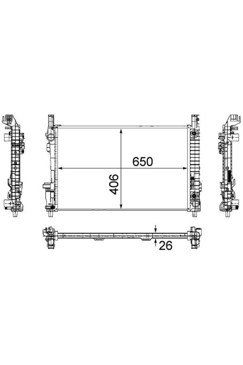 Kühlmittelkühler MB A-CL. W169