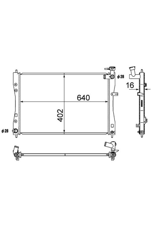 Kühlmittelkühler Mitsubishi Colt VI 2004-