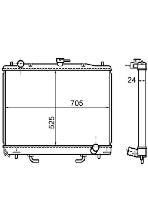 Kühlmittelkühler MITSUBISHI PAJERO