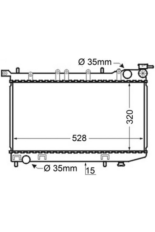 Kühlmittelkühler NISSAN ALMERA I