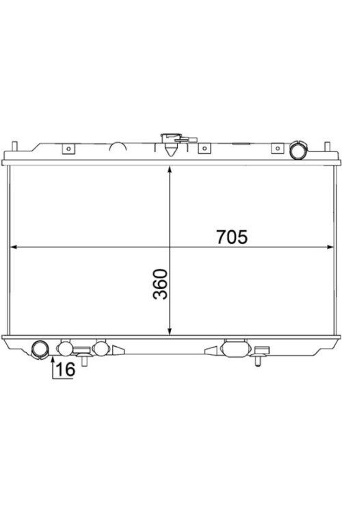 Kühlmittelkühler NISSAN ALMERA N16 00-