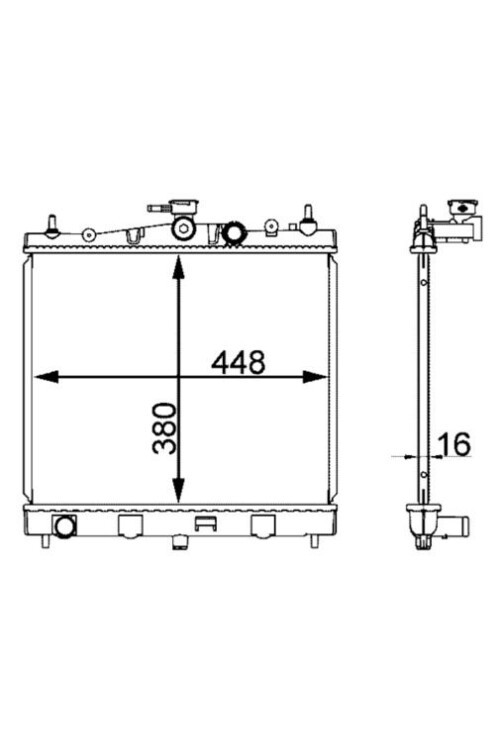 Kühlmittelkühler NISSAN MICRA III