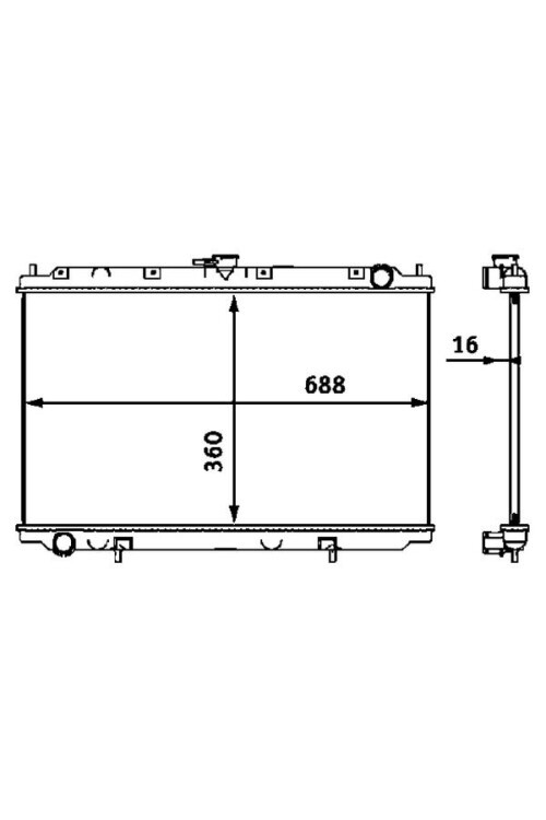 Kühlmittelkühler NISSAN PRIMERA P11/WP11