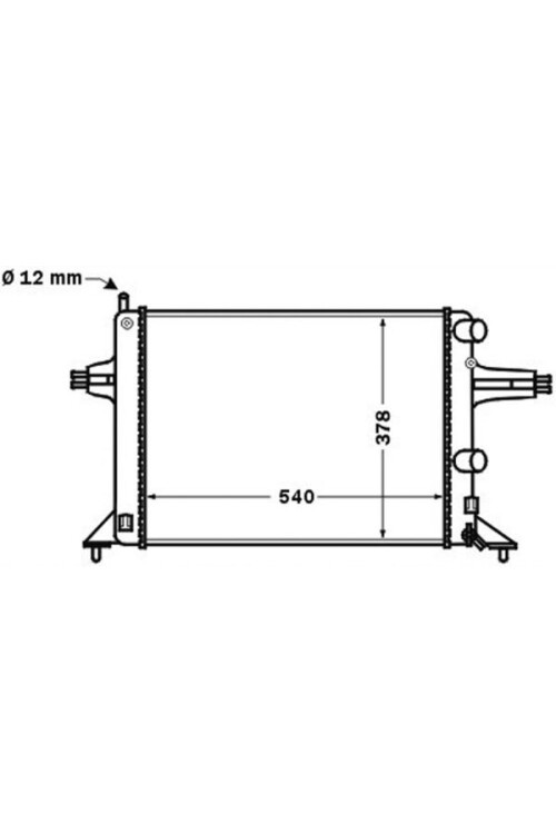 Kühlmittelkühler OPEL ASTRA II 98-