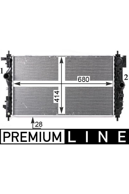 Kühlmittelkühler OPEL ASTRA J