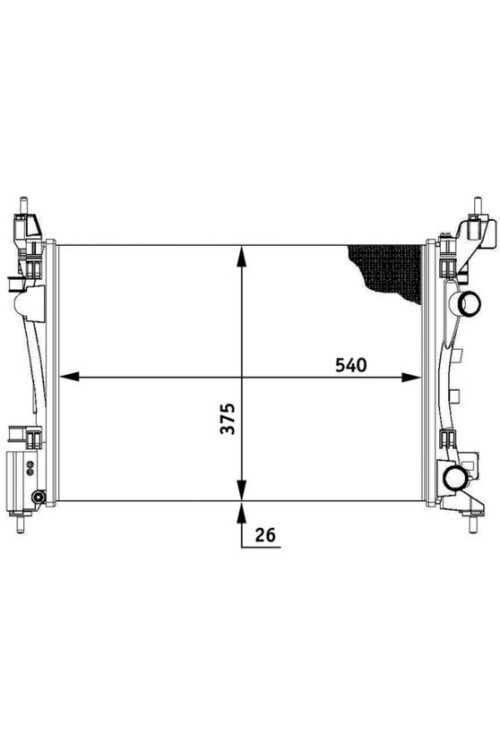 Kühlmittelkühler OPEL CORSA