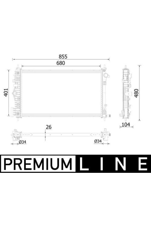 Kühlmittelkühler OPEL INSIGNIA