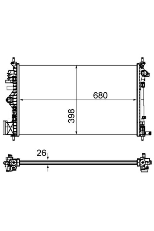 Kühlmittelkühler OPEL INSIGNIA