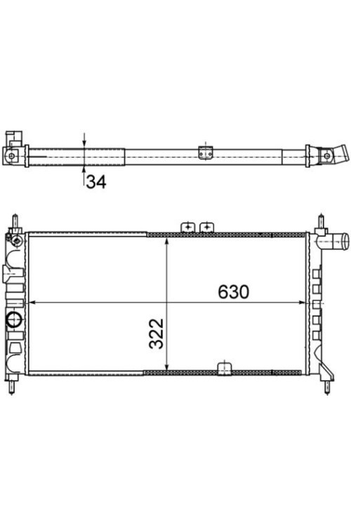 Kühlmittelkühler OPEL KADETT E