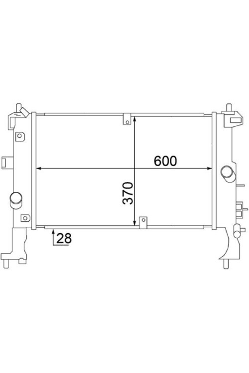 Kühlmittelkühler OPEL MERIVA