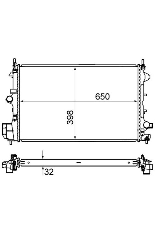 Kühlmittelkühler OPEL VECTRA C. SIGNUM
