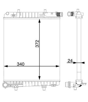 Kühlmittelkühler OPEL VIVARO / TRAFIC II