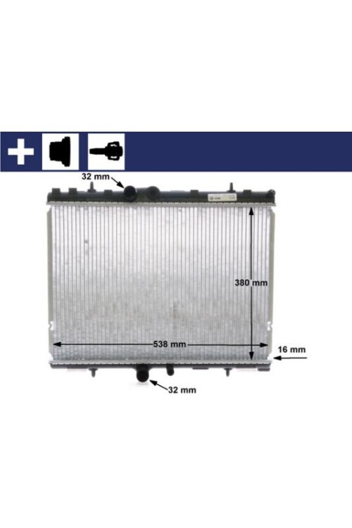 Kühlmittelkühler PEUGEOT 307