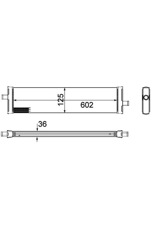 Kühlmittelkühler PORSCHE CAY./VW TOUAREG