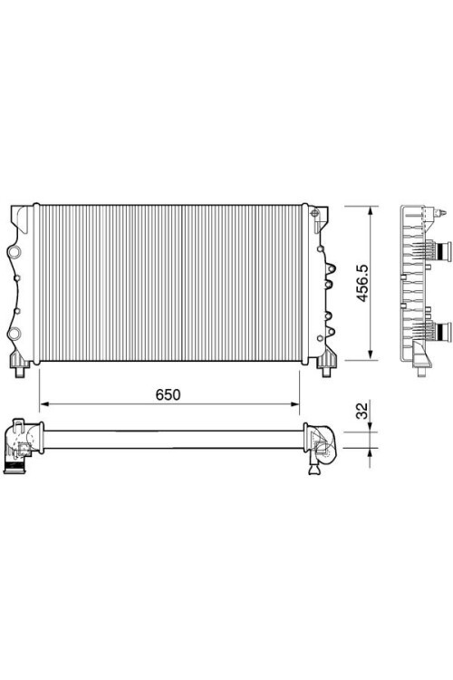 Kühlmittelkühler RENAULT ESPACE IV 2.0