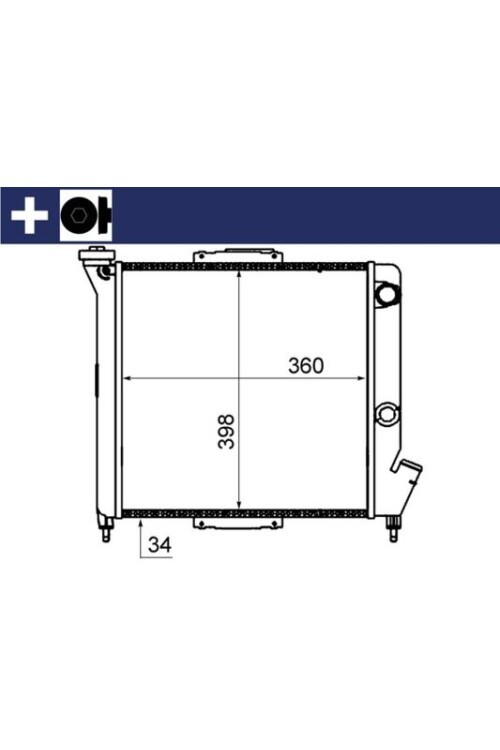 Kühlmittelkühler RENAULT RAPID / SUPER 5