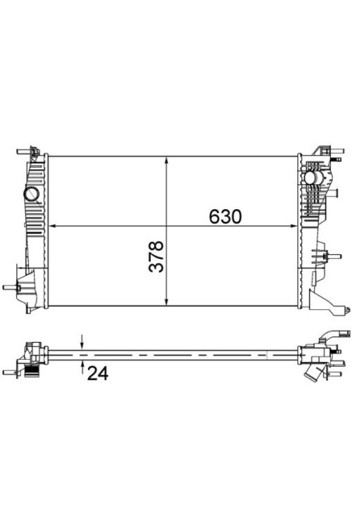 Kühlmittelkühler RENAULT SCENIC III
