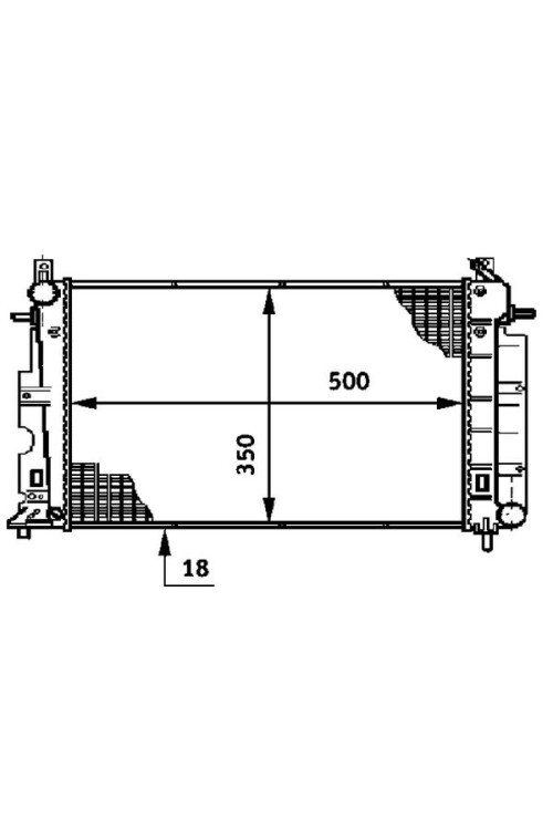 Kühlmittelkühler SAAB 900