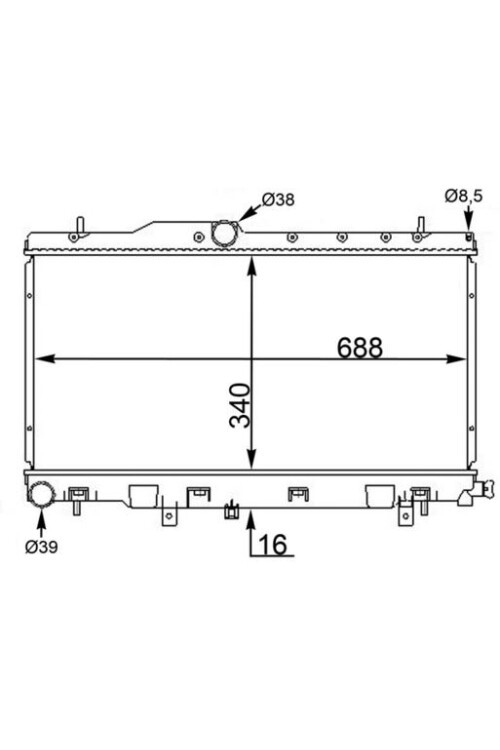 Kühlmittelkühler SUBARU IMPREZA 2.0T