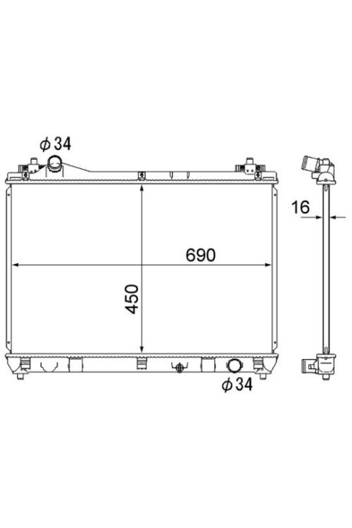 Kühlmittelkühler Suzuki Grand Vitara 2005-
