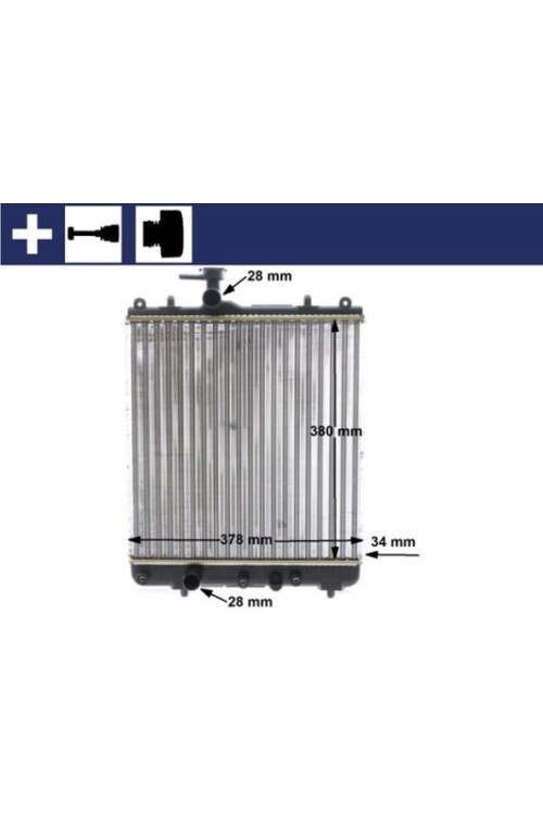 Kühlmittelkühler SUZUKI IGNIS