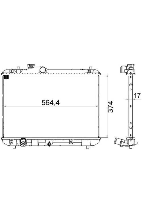 Kühlmittelkühler SUZUKI SWIFT III 2005-