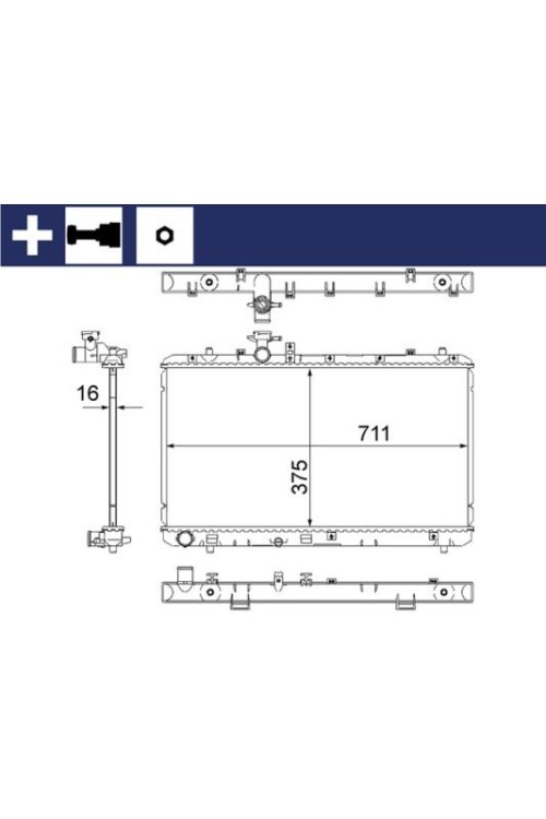 Kühlmittelkühler SUZUKI SX4