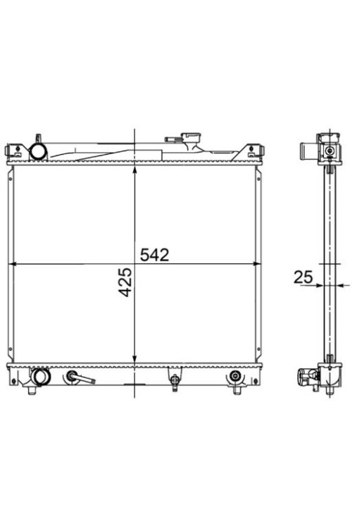 Kühlmittelkühler SUZUKI VITARA/SIDEKICK L4